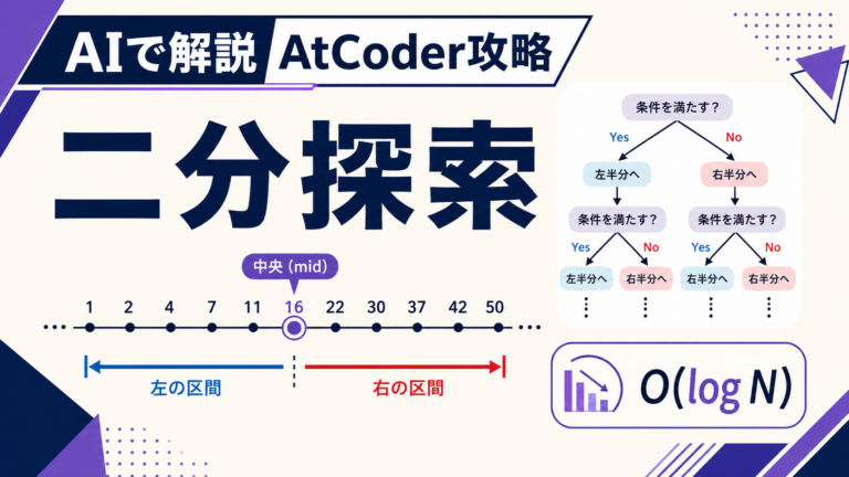 AIで解説 AtCoder攻略 二分探索