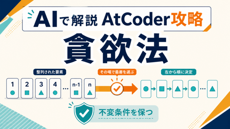 AIで解説 AtCoder攻略 貪欲法